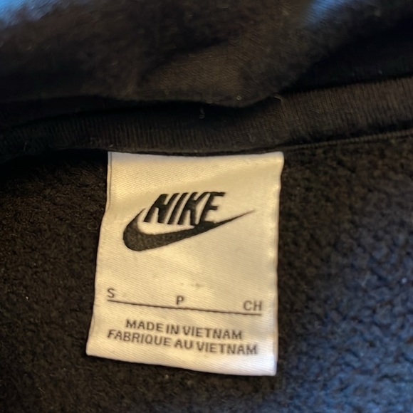 Nike - split logo pullover sweatshirt - black with white & blue logo - men’s S - Picture 3 of 6